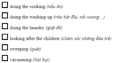1.3. Listening - Unit 1. Family chores - SBT Tiếng Anh 10 English Discovery 2 2