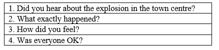 2d. Everyday English - Unit 2. Disasters & Accidents - SBT Tiếng Anh 8 Right on! 1 1
