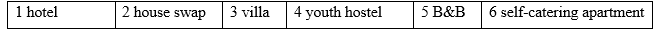 4A. Vocabulary - Unit 4. Holidays and tourism - SBT Tiếng Anh 12 Friends Global 1 2