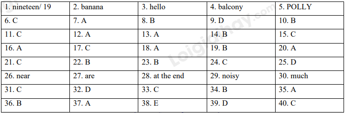 Đề thi học kì 1 Tiếng Anh 6 Right on! - Đề số 2 1 1