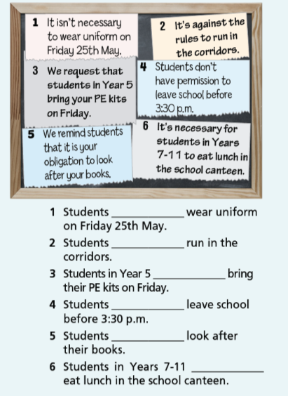 Grammar Bank Unit 4 - SBT Tiếng Anh 7 Right on! 1 1