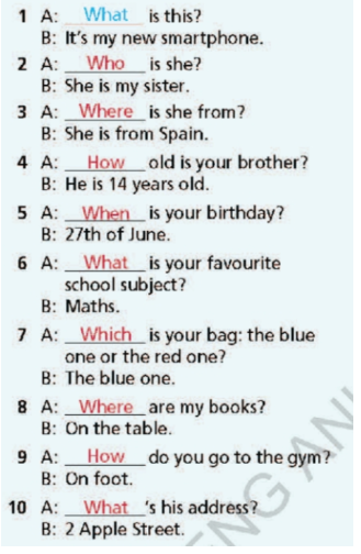 Grammar Bank Welcome back - SBT Tiếng Anh 7 Right on! 10 2