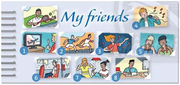 Language focus: Present continuous: affirmative and negative Unit 4 SBT tiếng Anh 6 – Friends Plus (Chân trời sáng tạo) 1 1