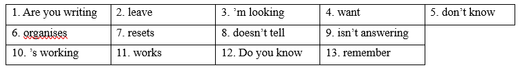 Language Focus: Present tenses – Question words before to-infinitive - Starter Unit - SBT Tiếng Anh 9 Friends Plus 1 1