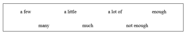 Language Focus: Quantifiers - Unit 4. The material world - SBT Tiếng Anh 8 Friends Plus 2 1