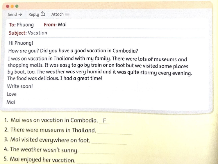 Review 2 - SBT Tiếng Anh 5 - Family and Friends 1 1