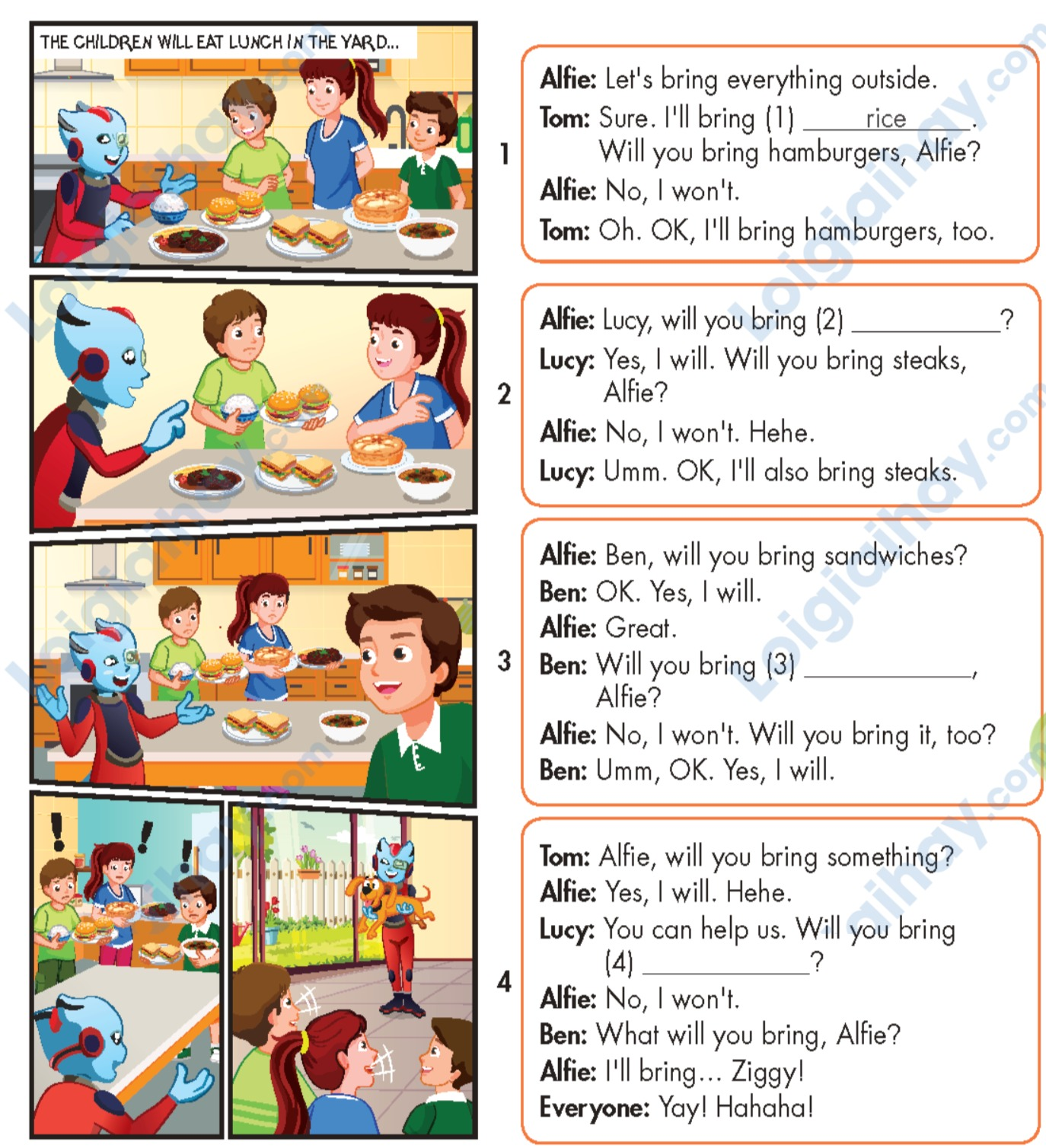 Tiếng anh lớp 5 Unit 6 lesson 3 trang 84 iLearn Smart Start 7 1