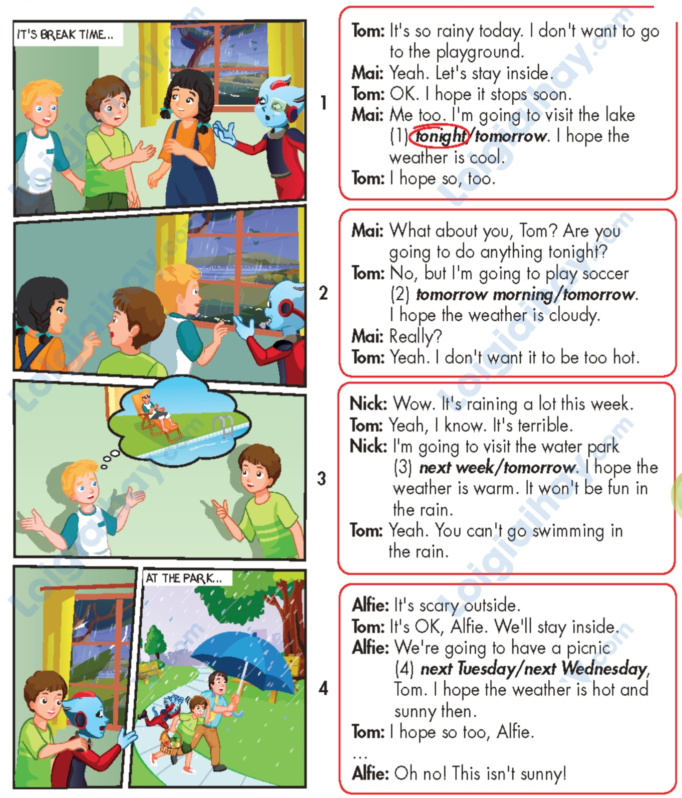 Tiếng anh lớp 5 Unit 8 lesson 1 trang 106 iLearn Smart Start 6 1