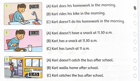 Unit 1: Jim's day - SBT Tiếng Anh 5 - Family and Friends 4 1
