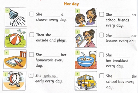 Unit 1: Jim's day - SBT Tiếng Anh 5 - Family and Friends 5 1