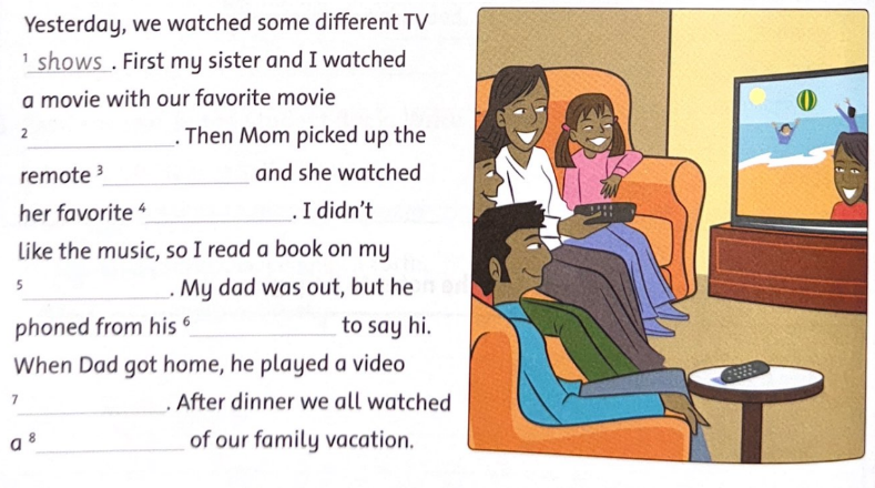 Unit 12: Something new to watch! - SBT Tiếng Anh 5 - Family and Friends 1 1