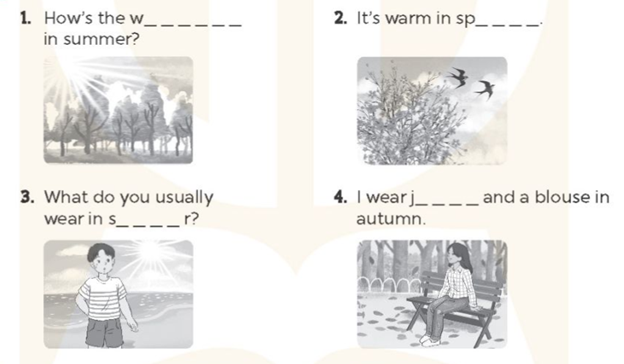 Unit 16. Seasons and the weather - SBT Tiếng Anh 5 - Global Success 1 1