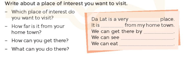 Unit 19. Places of interest - SBT Tiếng Anh 5 - Global Success 10 1