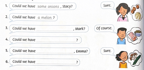 Unit 3: Could you give me a melon, please? - SBT Tiếng Anh 5 - Family and Friends 4 1