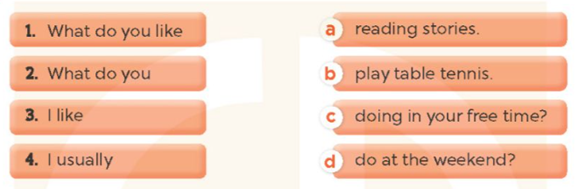 Unit 4. Our free time activities - SBT Tiếng Anh 5 - Global Success 3 1