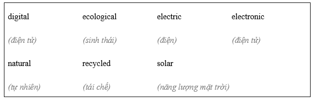 Vocabulary and listening: adjectives: describing objects - Unit 4. The material world - SBT Tiếng Anh 8 Friends Plus 1 1