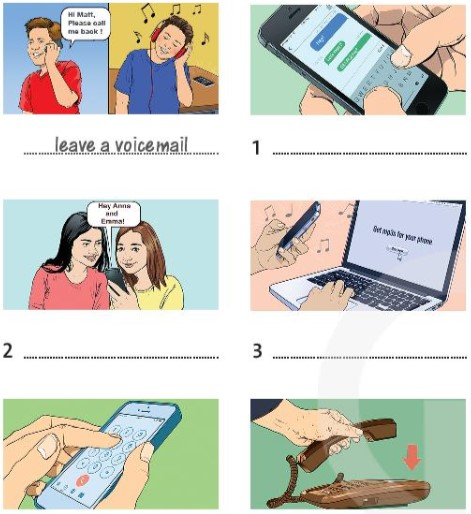 Vocabulary and Listening: On the phone - Unit 2: Communication - SBT Tiếng Anh 7 Friends Plus 0 2