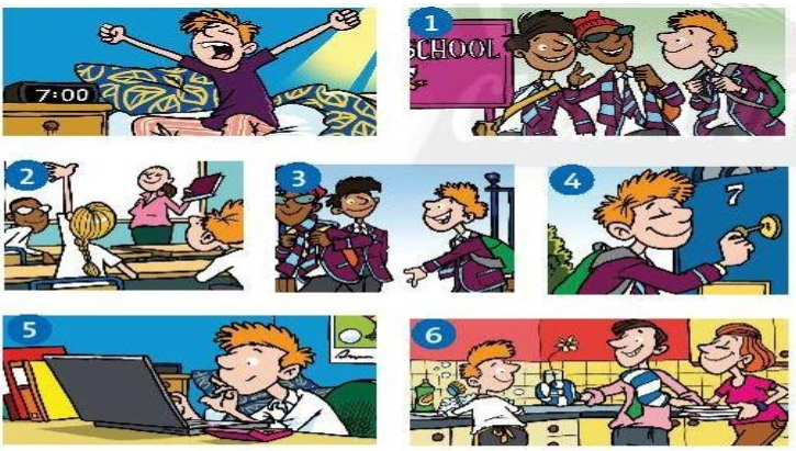 Vocabulary: Daily routines Unit 2 SBT tiếng Anh 6 - Friends Plus (Chân trời sáng tạo) 1 1