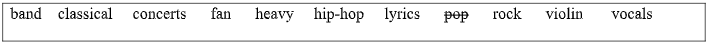 Vocabulary: Music and instruments - Unit 7: Music - SBT Tiếng Anh 7 Friends Plus 2 1