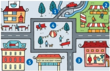 Vocabulary: Places in a town or city Unit 1 SBT Tiếng Anh 6 - Friends Plus (Chân trời sáng tạo) 2 1