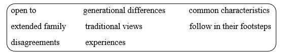 Vocabulary - Unit 2. The generation gap - SBT Tiếng Anh 11 Global Success 2 1